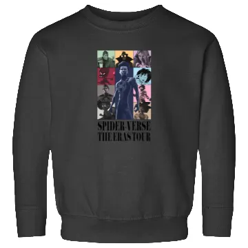 Discover SpiderVerse Eras Tour with title Sweatshirts