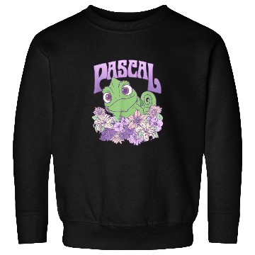 Discover Disney Tangled Cute Pascal Floral Pastel Big Che Sweatshirts