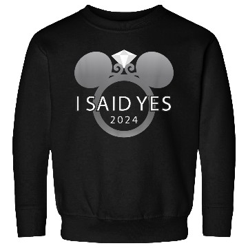 Discover Disney I Said Yes 2024 Engagement Ring Proposal Mickey Sweatshirts