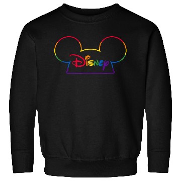 Discover Disneyss Mickey Mouse Ears Pride Outline Sweatshirts
