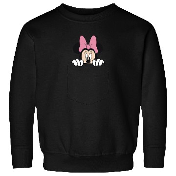 Discover Black Disney Minnie Mouse Classic Fit  - Crew Neck Sweatshirts