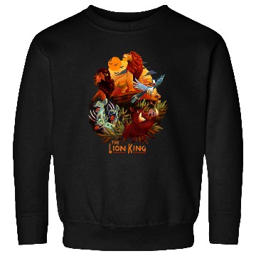 Discover Disney Lion King Main Cast Poster Graphic Sweatshirts
