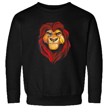 Discover Disneyss Lion King Low Poly Mufasa Portrait Sweatshirts