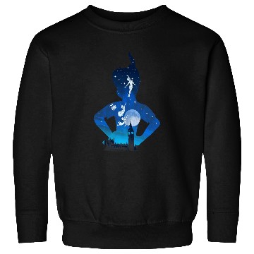 Discover Disney Peter Pan Midnight London Flight Silhouette Fill Sweatshirts