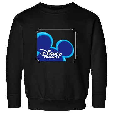 Discover Disney Channel  Mickey Mouse Blue Retro 2000s Logo Sweatshirts