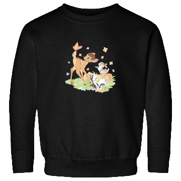 Discover Disney Bambi Thumper Flower Pastel Spring Easter Sweatshirts