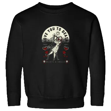 Discover Disney Nightmare Before Christmas Valentines Day Sweatshirts