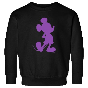 Discover Disney Mickey Mouse Pride Classic Pose Purple Icon Fill Sweatshirts
