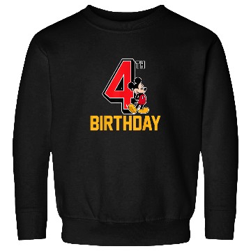 Discover Disney Mickey Mouse My 4th Birthday Sweatshirts