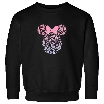 Discover Disney Minnie Mouse Pink Gradient Easter Egg Sweatshirts
