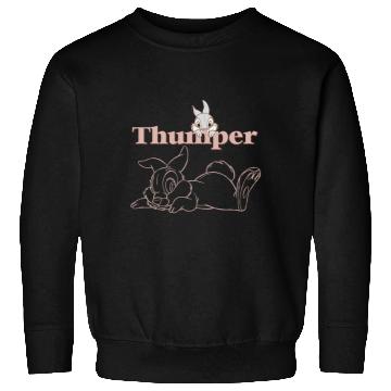 Discover Disney Bambi Thumper Peach Outline Sweatshirts