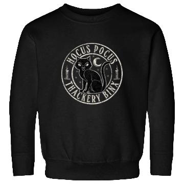 Discover Disney Hocus Pocus Thackery Binx Big Cat Celestial Circle Sweatshirts
