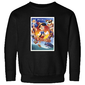 Discover Disney Pinocchio Movie Poster Group Shot Sweatshirts