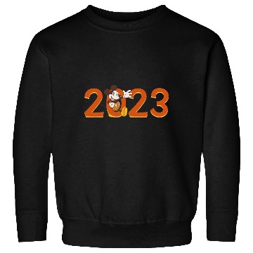 Discover Disney Mickey Mouse Waving 2023 100th Anniversary New Year Sweatshirts