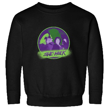 Discover Marvel Studios She-Hulk Disney Plus Spray Paint Sweatshirts