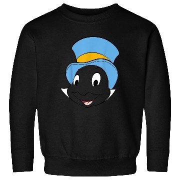 Discover Disneyss Pinocchio Jiminy Cricket Big Faces Sweatshirts