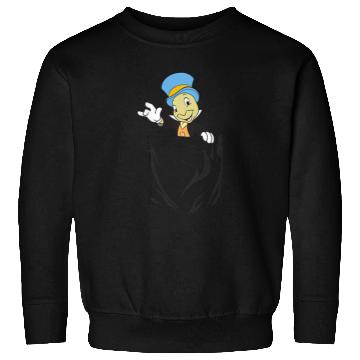 Discover Disneyss Pinocchio Jiminy Cricket Faux Pocket Sweatshirts