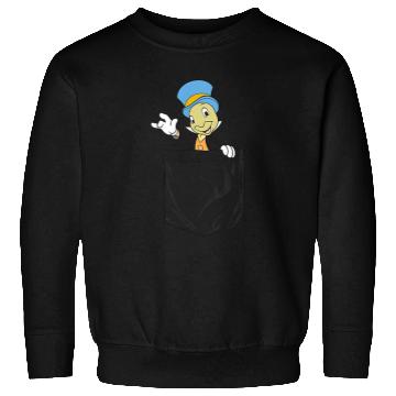 Discover Disneyss Pinocchio Jiminy Cricket Faux Pocket Sweatshirts