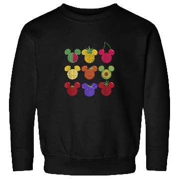 Discover Disney Mickey Classic Mickey Fruit Face Grid Sweatshirts