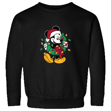 Discover Disney Mickey Mouse Christmas Lights Sweatshirts