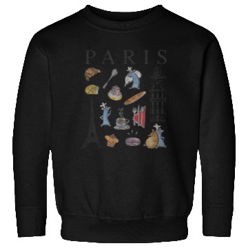 Discover Disney Pixar Ratatouille Paris Food Places Collage Sweatshirts