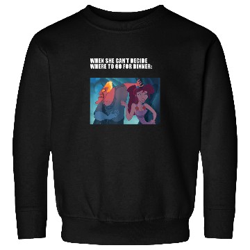 Discover Disney Villains Valentines Day Hades Megara Dinn Sweatshirts