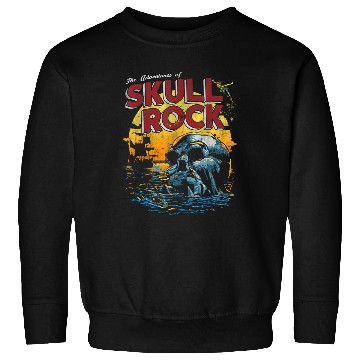 Discover Disneyss Peter Pan Skull Rock Vintages Sunset Poster Sweatshirts
