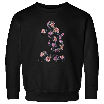 Discover Disney Floral Mickey Raglan Baseball Tee Sweatshirts