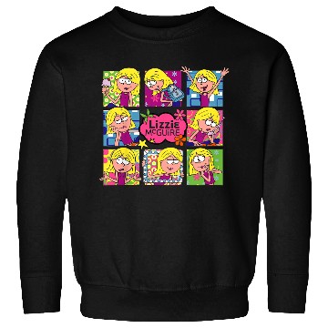 Discover Disney Lizzy Mcguire Multi Lizzie's Moods Big Chest Panels Sweatshirts