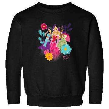 Discover Disney Princess Jasmine Aurora and Tiana Strong at Heart Sweatshirts