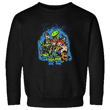 Discover Disney Pixar Toy Story Airbrush  Style Group Poster Sweatshirts