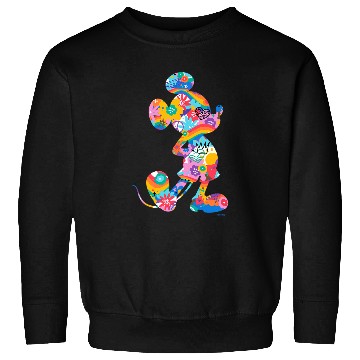 Discover Disney Mickey Mouse Pride Pose Rainbow Icon Fill Doodles Sweatshirts