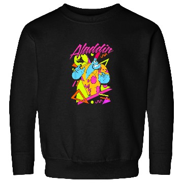 Discover Disney Aladdin Genie 90s Style Retro  Portrait Sweatshirts