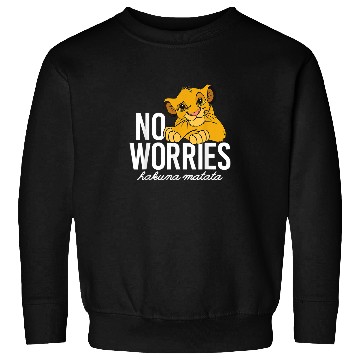 Discover Disney Lion King Classic No Worries Simba Sweatshirts