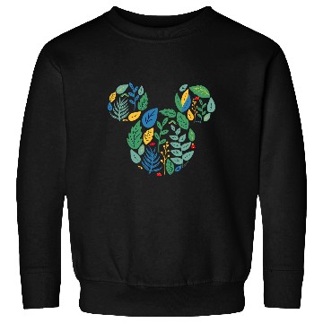 Discover Disney Mickey Mouse Head Shape Icon Botanical Garden Spring Sweatshirts