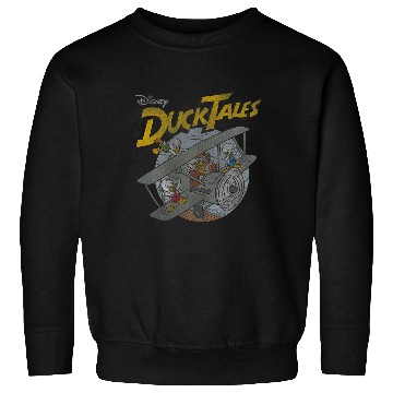 Discover Disney DuckTales Ducks On Airplane Distressed Portrait Sweatshirts