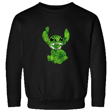 Discover Disney Lilo Stitch St Patricks Day Stitch Clover Sweatshirts