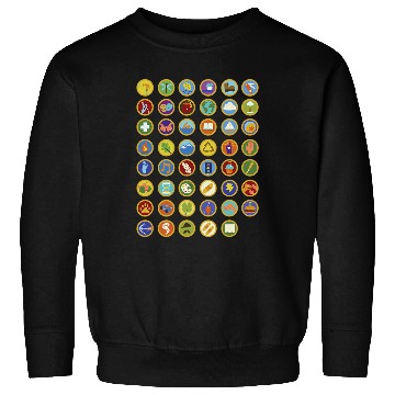 Discover Disney Pixar Up Wilderness Explorer Badges Collage Sweatshirts