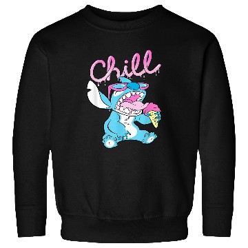 Discover Disney Lilo and Stitch Neon Ice Cream Chill Drip Sweatshirts