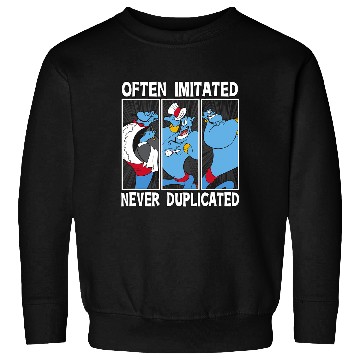 Discover Disney Aladdin Often Imitated Never Duplicated Panels Logo Sweatshirts