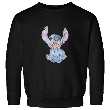 Discover Disney Lilo Stitch Happy Stitch  Portrait Sweatshirts