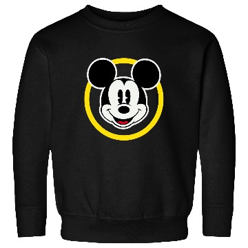 Discover Amazonss Essentials Disney Smiling Mickey in Yellow Circle Sweatshirts