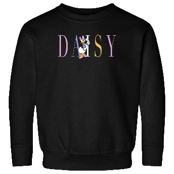 Discover Disney Mickey And Friends Daisy Duck Simple Text Sweatshirts