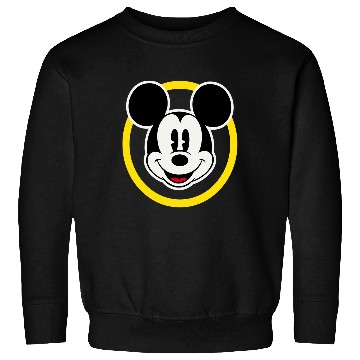 Discover Amazonss Essentials Disney Smiling Mickey in Yellow Circle Sweatshirts