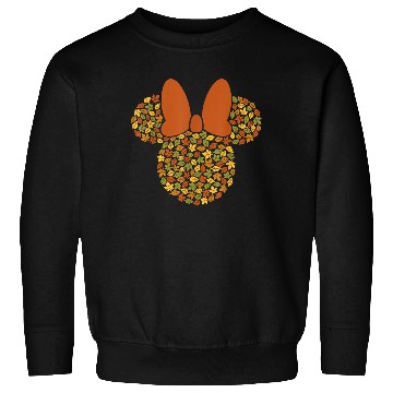 Discover Disney Minnie Mouse Icon Autumn Fall Leaves Sweatshirts