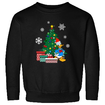 Discover Donald Duck Around The Christmas Tree  : Mickey Disney Christmas, Disney Christmas Sweatshirts