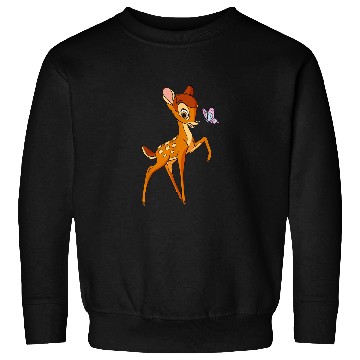 Discover Disney Bambi Young Bambi Classic Cute Happy Pose Sweatshirts