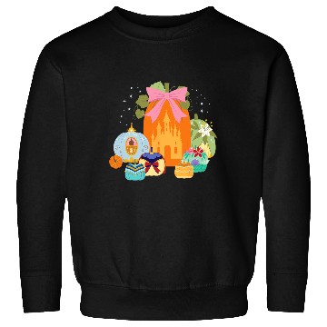 Discover Disney Princess Pumpkins Fall Princesses and Pumpkin Castle Sweatshirts