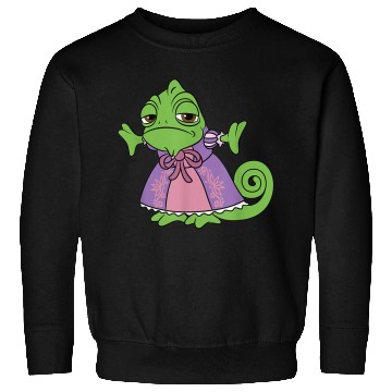 Discover Disneyss Tangled Cute Pascal Dressed Up Big Chest Portrait Sweatshirts