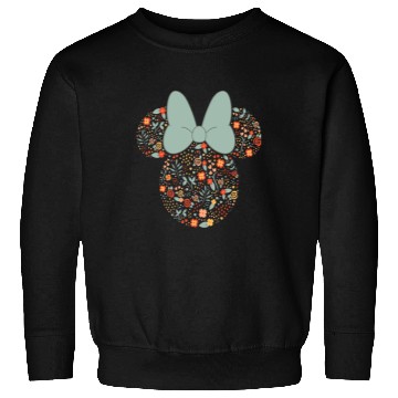 Discover Disney Minnie Mouse Spring Head Icon with Bow Springtime Sweatshirts